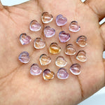 Load image into Gallery viewer, Natural Ametrine Heart Shape Briolette's, AAA Ametrine Smooth Heart Shape Beads, Hand Carved Gemstones, Jewelry Making Wholesale Beads 8 MM
