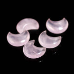 Load image into Gallery viewer, Rose Quartz Cresent Moon Shape Beads18 MM, Rose Quartz Half Moon Briolette's, Jewelry Making Hand Carved Smooth Gemstone Charms,
