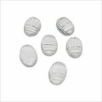 Load image into Gallery viewer, 1,2,3,4,5,6 pcs Natural Crystal Quartz Scarab Face Carved Gemstone, Fancy Shape Scarab Carving, Hand Carved Gemstone for Jewlery 16X12 mm