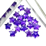 Load image into Gallery viewer, AAA Purple Amethyst Star Shape Briolettes, Natural Amethyst Carved Star Shape Gemstone Beads, Loose Amethyst Star Charms for Jewelry, 10 MM