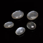 Load image into Gallery viewer, 2,10,20,25,50pcs A-one Quality Grey Moonstone freeform Rosecut, CutStone rosecut, gemstone for jewelry, jewelry making rosecut 13X11 16X12mm