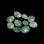 Load image into Gallery viewer, 2 pcs A-one Quality Emerald freeform Rosecut, faceted rosecut, gemstone for jewelry, jewelry making rosecut 3X3 9X12 mm