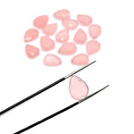 Load image into Gallery viewer, AAA Pink Chalcedony Elongated Heart Shape Beads, Faceted Heart Shape Gemstone, Pink Loose Heart Crystals Beads for Jewelry Making, 13 MM