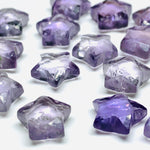 Load image into Gallery viewer, AAA Pink Amethyst Carved Star Shape Briolettes, Pink Amethyst Faceted Star Shape Gemstone Beads, Loose Star Shape Charms 10 MM, Hand Carved