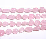 Load image into Gallery viewer, Natural Rose Quartz Plain Tumble Beads, AAA Rose Quartz Nuggets Shape Beads, 8" Fancy Wholesale Jewelry Beads, Smooth Tumble Pink Beads