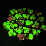 Load image into Gallery viewer, Neon UV Light Beads, Neon Green & Purple Copper Turquoise Butterfly Beads, Faceted Butterfly Gemstone, Neon Turquoise Carving Beads 14x10 MM