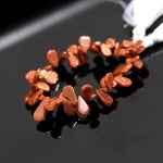 Load image into Gallery viewer, Red Sunstone Smooth Pear Shape Beads, Sunstone Pear Shape Briolette's Beads, Jewelry Making Pear Gemstone Beads, 8-13 MM, 6 inch Strand