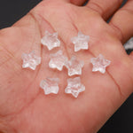 Load image into Gallery viewer, New!! Natural Crystal Quartz Rough Star Shape Beads, Clear Crystal Quartz Star Shape Gemstone For Jewlery, Loose Star Beads 10 MM, Raw Stars