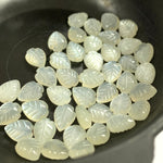Load image into Gallery viewer, 2,3,4,5 pcs 100% Natural 2,3,4,5 pcs White Moonstone Leaf Shape Briolettes Carving Gemstone,Leaf Shape Gemstone,Gemstone ForJewellery 9X7 mm