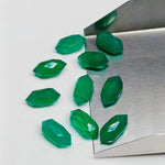 Load image into Gallery viewer, Natural Green Onyx Faceted Pencil Shape Beads, AAA Green Onyx Loose Pencil Gemstone, Double Point Hand Carved Pencil, Pencil Charms, 10 MM