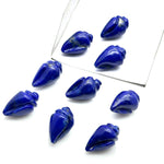 Load image into Gallery viewer, Genuine Lapis Lazuli Conch Shell Shape Beads, Smooth Lapis Snail Shell Gemstone Beads, Beach & Snail Shell Carved Gemstone Beads 18X10 mm