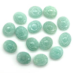 Load image into Gallery viewer, Natural Amazonite Evil Eye Shape Briolettes, AAA Amazonite Eye Shape Carved Beads, Evil Eye Hand Carved Gemstone Beads, 12 MM, Eye Charms