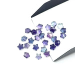 Load image into Gallery viewer, Tiny AAA Multi Fluorite Star Shape Briolette's, Fluorite Faceted Hand Carved Star Shape Beads, Star Shape Loose Charm Jewelry Beads, 6 MM