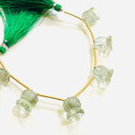 Load image into Gallery viewer, 6 pcs strand 100% Natural Green Amethyst Fancy Shape Carved Gemstone, Loose Gemstone, Gemstone For Jewellery, Carved Gemstone 13X11.5 mm