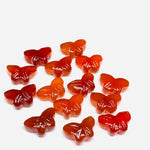 Load image into Gallery viewer, 2,3,4,5,6 100% Natural Carnelian Butterfly Shape Carving ,Hand carved Butterfly shape Gemstone , carved Gemstone jewellery Making,12X7 mm