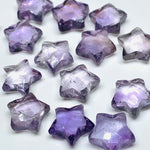 Load image into Gallery viewer, AAA Pink Amethyst Carved Star Shape Briolettes, Pink Amethyst Faceted Star Shape Gemstone Beads, Loose Star Shape Charms 10 MM, Hand Carved