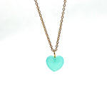 Load image into Gallery viewer, Aqua Chalcedony Heart Pendant, Aqua Blue Smooth Heart Pendant, 16 MM Heart, Birthday Gift For Women, Bridesmaid Gifts, Fancy Gift for Girls