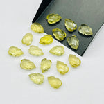Load image into Gallery viewer, Natural Lemon Quartz Leaf Shape Gemstone Beads, 9X13 MM Leaf Shape Briolette's Beads, Lemon Quartz Faceted Beads For Jewelry & Craft Making