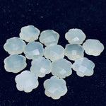 Load image into Gallery viewer, 2,3,4,5 Pcs Natural White Moonstone Hand Carved Flower Shape, Carved Flower Shape Gemstone For Jewellery, Flower Shape Gemstone, 10 mm