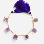 Load image into Gallery viewer, 6 pcs strand 100% Natural Pink Amethyst Fancy Shape Carved Gemstone, Loose Gemstone, Gemstone For Jewellery, Carved Gemstone 13X11.5 mm