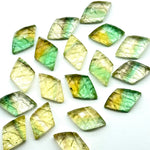 Load image into Gallery viewer, Natural Fluorite Diamond Shape Hand Carved Beads, 16X10 MM Backside Intersections Gemstone, Carved Fluorite, Loose Fancy Beads for Jewelry
