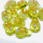 Load image into Gallery viewer, 1 Pair, 100% Natural Lemon Quartz Slipper Shape Gemstone, Carved Gemstone, Loose Gemstone, Slipper Shape Gemstone, Carved Slippers, 18X11 mm