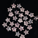 Load image into Gallery viewer, Miniature Stars, Natural Rose Quartz Faceted Carved Star Beads, Star Shape Gemstone for Jewelry, 8 mm Star Shape Briolette's, Star Charms