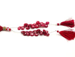 Load image into Gallery viewer, Ruby Faceted Heart Shape Beads, Red Ruby Corundum Heart Shape Carved Beads, 9-12 MM Hand Carved Heart Beads for Jewelry & Craft Making