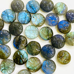 Load image into Gallery viewer, 100% Natural Labradorite Fancy Shape Carved Gemstone, Loose Gemstone, Fancy Shape Gemstone For Jewellery, Carved Gemstone 11 mm