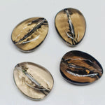 Load image into Gallery viewer, 2,3,4,5 pcs 100% Natural smokey quartz conch ShapeCarved Gemstone,Loose Gemstone,codwis Shape Gemstone for Jewlery, Carved Gemstone 20X16 mm