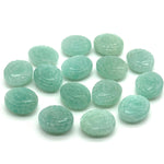 Load image into Gallery viewer, Natural Amazonite Evil Eye Shape Briolettes, AAA Amazonite Eye Shape Carved Beads, Evil Eye Hand Carved Gemstone Beads, 12 MM, Eye Charms