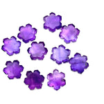 Load image into Gallery viewer, Natural Amethyst Flower Shape Carving Beads, 11 MM Handmade Carved Flower Shape Gemstone, Hexagon Shape Charms For Jewelry & Craft Making