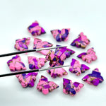 Load image into Gallery viewer, Amazing Pink & Purple Mohave Copper Turquoise Butterfly Beads, Faceted Butterfly Gemstone, Purple Oyster Turquoise Carving Beads 14x10 MM