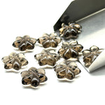 Load image into Gallery viewer, Natural Smoky Quartz Flower Shape Carved Gemstone, Flower Shape Carving Loose Gemstone Beads, 15mm Fancy Shape Hand Carved Beads for Jewlery