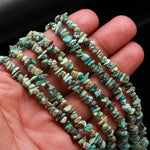 Load image into Gallery viewer, Natural Arizona Turquoise Uncut Shape Beads, AAA Turquoise Chips Beads for Jewelry Making, 16" Inch Gemstone Uncut Beads, Freeform Uncuts