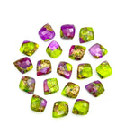 Load image into Gallery viewer, Neon UV Light Beads, Neon Green & Purple Turquoise Leaf Shape Beads, Turquoise Faceted Leaves Briolette's, Hand Carved Leaf Beads, 10X12 mm