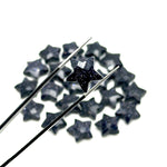 Load image into Gallery viewer, AAA Black Sunstone Star Shape Briolettes, Sunstone Star Beads, Hand Carved Sunstone Star for DIY Crafts, Shiny Black Star for Jewelry, 15 MM