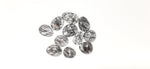 Load image into Gallery viewer, 2 pcs AAA+ Quality Black Rutile freeform Rosecut, Blcak Routile faceted rosecut,gemstone for jewelry, jewelry making rosecut 9X6 13X10 mm