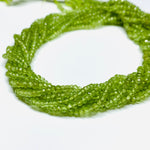Load image into Gallery viewer, AAA Quality 100% Natural Peridot Faceted Round Shape Beads Strand, 12 inch Strand, Gemstone For Jewellery, 2 mm (Approx)
