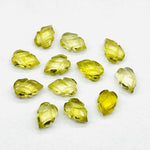 Load image into Gallery viewer, Natural Lemon Quartz Leaf Shape Gemstone Beads, 9X13 MM Leaf Shape Briolette's Beads, Lemon Quartz Faceted Beads For Jewelry & Craft Making