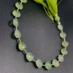 Load image into Gallery viewer, 5,6,7,8,9,10 Pcs 100% Natural Prehnite Heart Shape Faceted Briolettes, Heart Shape Faceted Gemstone, loose Gemstone For Jewellery 8 mm