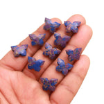 Load image into Gallery viewer, Mohave Turquoise Butterfly Shape Carving Beads, Faceted Butterfly Gemstone, Purple & Blue Turquoise Carving Beads For Jewelry 14x10 MM