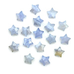 Load image into Gallery viewer, Natural Blue Lace Agate Faceted Star Shape Briolette, Hand Carved Star Shape Gemstone Charms For Jewlery, Lace Agate Star Beads, 10 MM