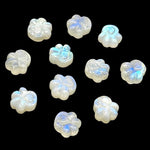 Load image into Gallery viewer, Tiny Rainbow Moonstone Dog Paw, AAA+ Gemstone Paw Carving, 13 MM Paw Charm, Flashy Dog Paws for Jewelry & Craft Making Gift For Animal Lover