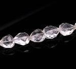 Load image into Gallery viewer, Natural Crystal Quartz Heart Shape Faceted Beads, 7 - 13 MM, 11 Inches Strand, Crystal Straight Drill Hearts for Jewelry Making