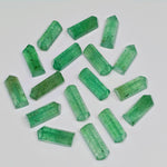 Load image into Gallery viewer, 2,3,4,5,6 pcs100% Natural Green strawberry Faceted Pencil Shape Loose Gemstone,Green strawberry Loose Gemstone, Gemstone for Jewlery 15X6 mm