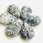 Load image into Gallery viewer, 1,2,3,4,5,6 pcs 100% Natural Dendrite Opal Pear Shape Carved Gemstone, Pear Shape Carving, Carved Gemstone For Jewellery 17.8X12 mm