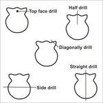 Load image into Gallery viewer, Natural Rose Quartz Cat Face Carving, Kitty Shape Charms Beads, Faceted rose Pink Quartz Handmade Carved Stone, Jewelry Making Beads 10x12mm