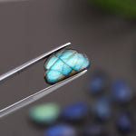 Load image into Gallery viewer, Natural Labradorite Smooth Cloud Briolette's, Flashy Labradorite Cloud Shape Beads, Hand Carved Cloud Charms, Craft Making Beads, 16X10 MM
