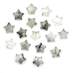 Load image into Gallery viewer, Natural Black Rutile Carved Star Shape Briolettes, Hand Carved Faceted Star Shape Beads Gemstone For Jewlery, Loose Star Charms, 10 MM